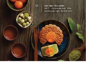 Bánh nướng Kinh đô hạt sen trà xanh 2 trứng 210g