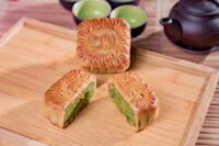 Bánh nướng lá dứa hạt dưa 180g | Bánh trung thu Hải Phòng