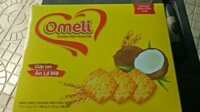 Bánh Omeli Cracker mặn vừng dừa 288gr x 8