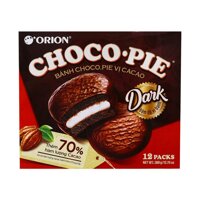 Bánh Orion Chocopie Dark Hộp 360G (12 Cái) LazadaMall