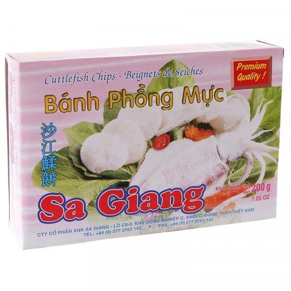 Bánh phồng mực Sa Giang hộp 200g