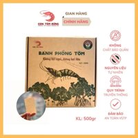 Bánh Phồng Tôm Cà Mau [Đặc biệt 40% Tôm]- Hộp 500gr - Không bột ngọt, không hạt tiêu