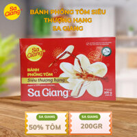 BÁNH PHỒNG TÔM SIÊU THƯỢNG HẠNG 50% TÔM - 200G  - SA GIANG