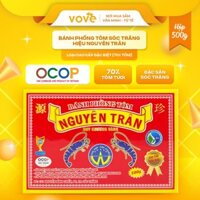 Bánh phồng tôm Sóc Trăng hiệu Nguyên Trân, loại cao cấp đặc biệt (70% Tôm), 500gr
