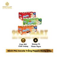 Bánh Phủ Socola Trắng Peppie Richy 216g