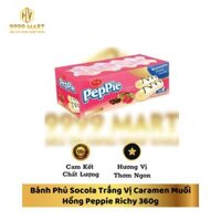 Bánh Phủ Socola Trắng Vị Caramen Muối Hồng Peppie Richy 360g