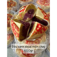 BÁNH PÍA CHAY ĐẬU XANH TRÀ XANH KHOAI MÔN 550-600gr
