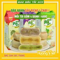Bánh pía chay truyền thống Tân Huê Viên [ Combo 3 vị bánh pía Sóc Trăng không trứng  - ĂN CHAY]