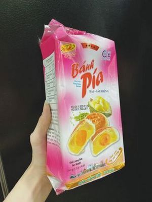 Bánh pía đậu - sầu riêng Tân Huê Viên gói 540g