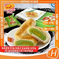 Bánh Pía Đậu Xanh Dứa Ít Đường Có Trứng - Túi 275g - Đặc Sản Sóc Trăng