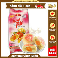 Bánh Pía Sóc Trăng Tân Huê Viên 540g bánh pía đậu xanh sầu riêng 1 trứng đặc biệt bánh pía 4 sao [TÚI 4 BÁNH]