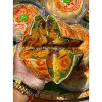 Bánh Pía Trà Xanh Khoai Môn Sầu Riêng 8 Trứng Muối Mỡ Hành- Hộp 550g