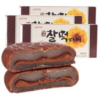 ♕﹍Bánh pie socola Lotte, snack nhập khẩu Hàn Quốc, bánh nếp, bánh gạo, mochi trái tim