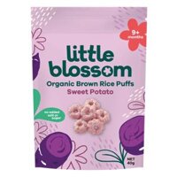 Bánh Puffs Gạo Lứt Hữu Cơ Little Blossom Vị Khoai Lang Tím 40g