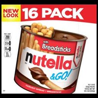 Bánh que chấm Socola Nutella & Go 16 hộp của Mỹ