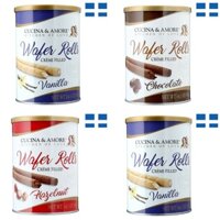 Bánh Quế Cucina & Amore Hy Lạp Vani/Socola/Kem Hazenut Hộp 400G