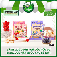 Bánh Quế Cuộn Ngũ Cốc Hữu Cơ Nhân Kem Bebecook Từ 12M+ - Cho Bé Ăn Dặm