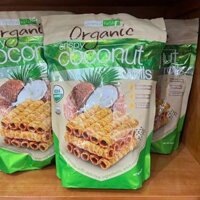 Bánh quế dừa Tropical Fields Organic Crispy Coconut Rolls 312g nhập Mỹ