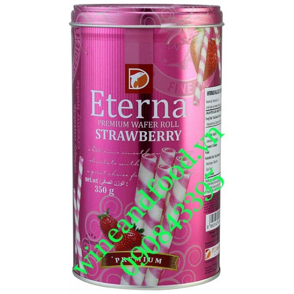 Bánh quế Eterna kem Dâu 350g