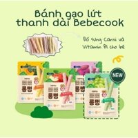 Bánh Que Gạo Lứt Hữu Cơ Bebecook Dạng Thanh 30g Cho Bé ăn dặm Từ 7m+