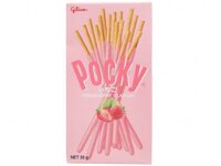 BÁNH QUE GLICO POCKY PHỦ KEM HƯƠNG DÂU HỘP 38G