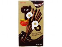 BÁNH QUE LOTTE TOPPO HƯƠNG CA CAO NHÂN SOCOLA HỘP 40G