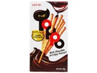 BÁNH QUE LOTTE TOPPO HƯƠNG VANI NHÂN SOCOLA HỘP 40G