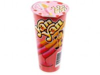 BÁNH QUE MEIJI YAN YAN CHẤM KEM HƯƠNG DÂU LY 50G