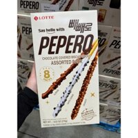 Bánh que mix 3 vị date 8/2025 Lotte Pepero - EDS Mart