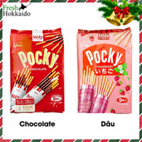 Bánh que Pocky chocolate/dâu - Bịch 8~9 gói nhỏ