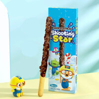Bánh que Sô cô la PORORO Choco Stick Shooting Star Crunky KẸO NỔ bọc Gạo giòn ăn vặt 54g Mai Anh Nhựa