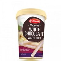 Bánh Quế Socola Majorico Kokola White Chocolate Wafer Roll Lon 250g