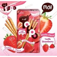Bánh que TOPPO LOTTE hương Dâu _ 1 Lốc / 10 hộp