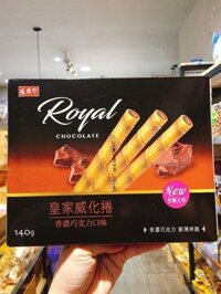 Bánh quế vị chocolate Royal Wafer Sticks-140g
