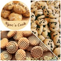 BÁNH QUI 3 LOẠI: DỪA HẠNH NHÂN + SOCOLA + HẠT ĐIỀU
