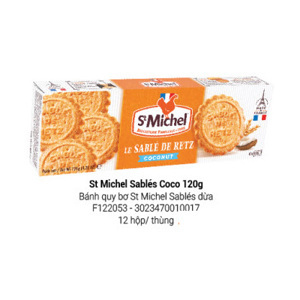Bánh quy bơ St Michel Sables Dừa - 120g