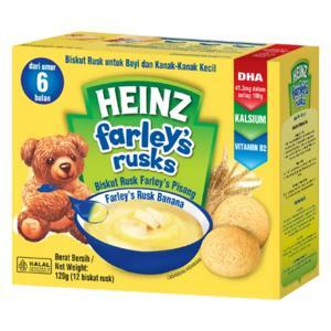 Bánh qui dành cho trẻ em Heinz Farley chuối 120g
