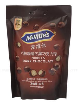 Bánh qui socola đen McVitie’s Digestive Nibbles 80g