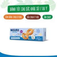 Bánh qui sữa chua Misura Ý 100g dùng dầu hướng dương, giàu chất xơ