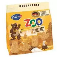 Bánh Qui Sữa & Mật Ong  Hình Gấu & Ong Leibniz Zoo 100G | THUẬN THẢO MOM & BABY-Đồng hành cùng mẹ yêu thương bé