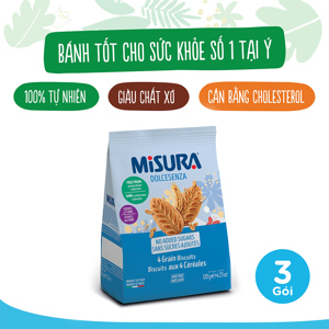 Bánh quy 4 loại ngũ cốc Misura gói 120g