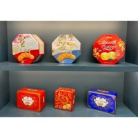 Bánh quy A-Taste Hạnh Nhân - Almond Pastry hộp thiếc 273g quà tặng lễ ( có túi)