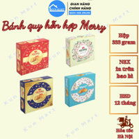 Bánh quy ❤️FREESHIP❤️ Bánh quy hỗn hợp Merry BKHM02 hộp thiếc sang trọng làm quà biếu tết 288g