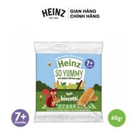 Bánh Quy Ăn Dặm Biscotti Vị Táo Heinz 60G (Ít Đường) - Dành cho bé 7+