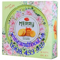 Bánh quy Biscuits Waffles Hana Composite Merry 333g