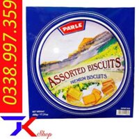 Bánh Quy Bơ Ấn Độ Parle Assorted Biscuits, Premium Biscuits Hộp thiếc  488g