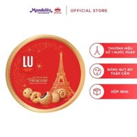 Bánh quy bơ công thức Pháp-LU, Kinh Đô, hộp sắt (180g).