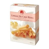 Bánh Quy Bơ Cuộn, Langue De Chat Roll, 10 Cái (137g) - AKAI BOHSHI
