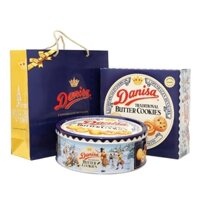Bánh quy bơ Danisa hộp thiếc 454g date mới kèm túi xách quà tặng lịch sự