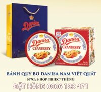 Bánh quy bơ Danisa Nam Việt Quất hộp thiếc 607g